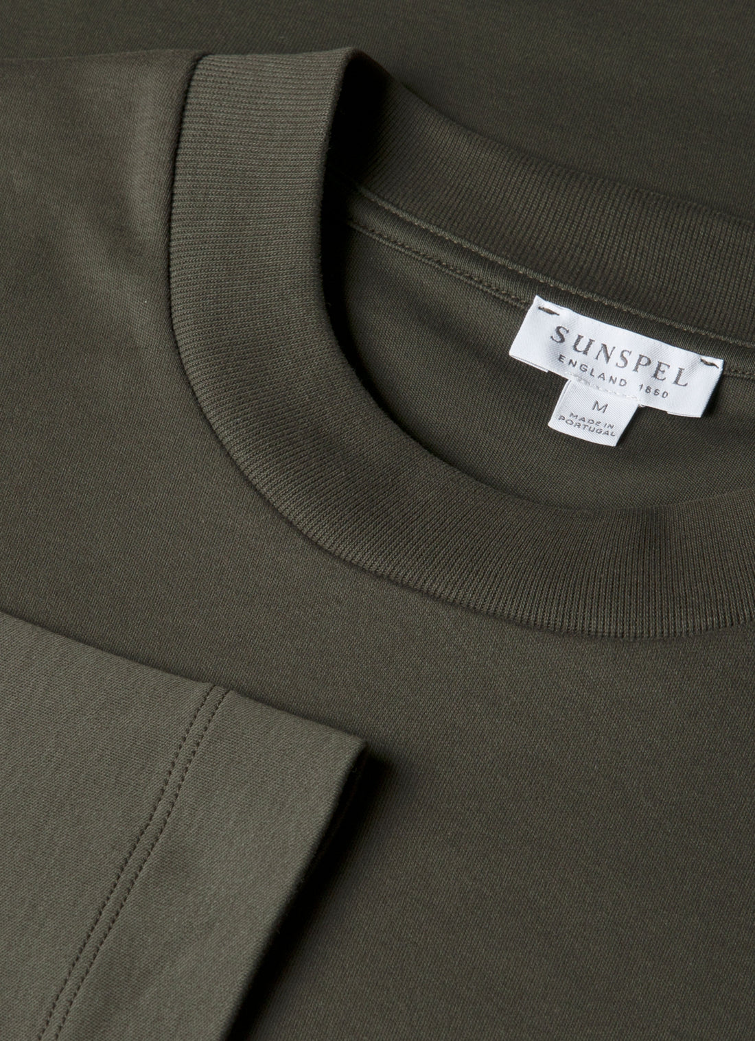 Men's Long Sleeve Heavyweight T-shirt in Dark Green