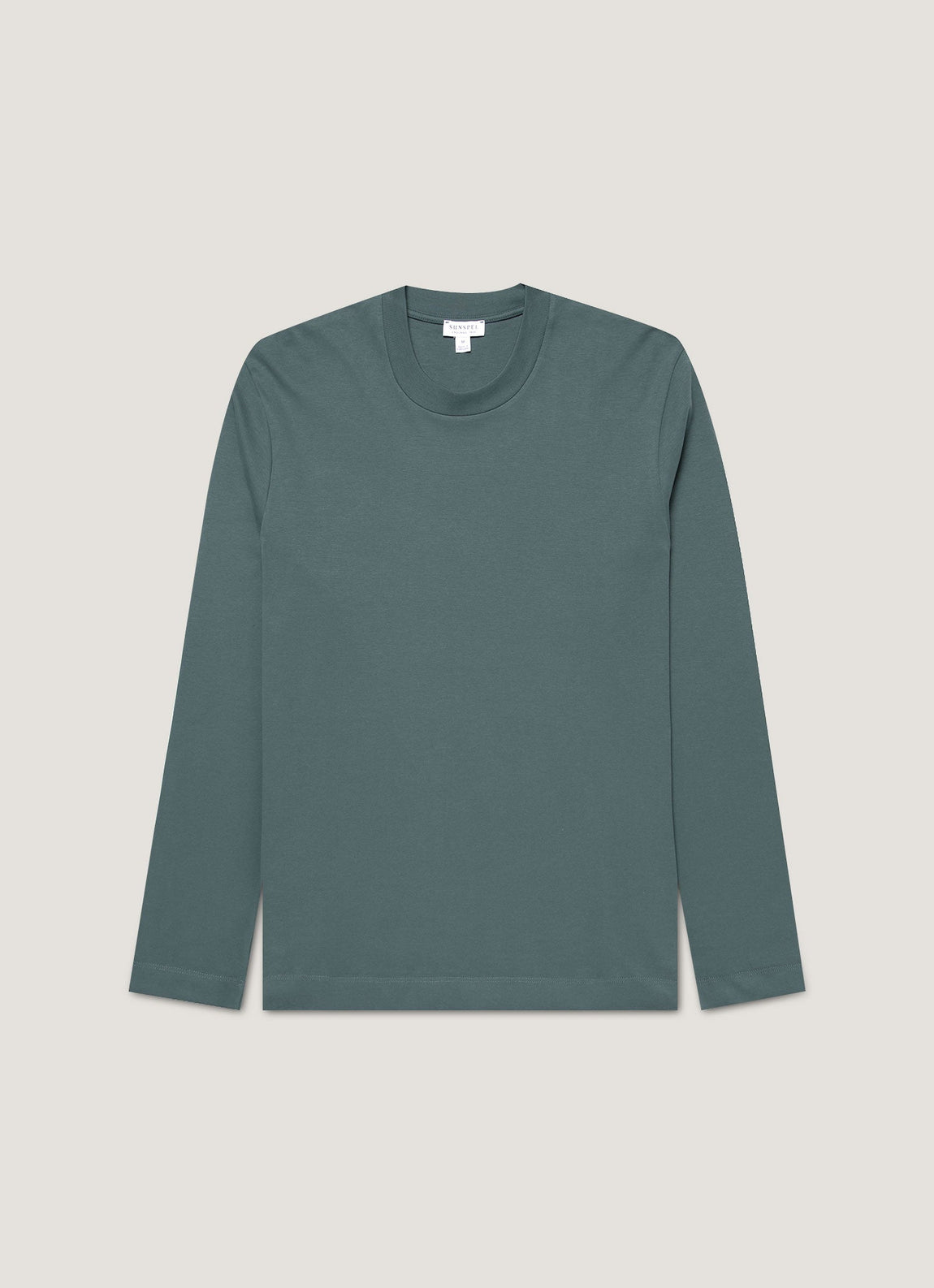 Men's Long Sleeve Heavyweight T-shirt in Dark Petrol
