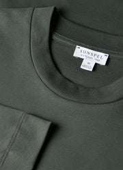 Men's Long Sleeve Heavyweight T-shirt in Slate Green