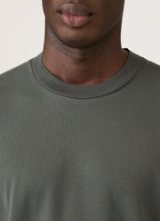 Men's Long Sleeve Heavyweight T-shirt in Slate Green