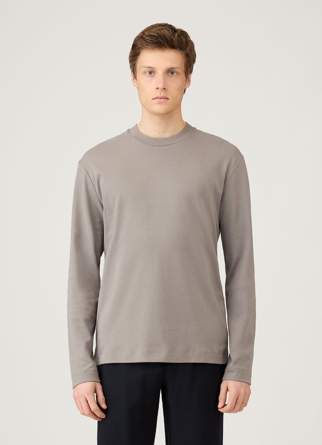 Men's Long Sleeve Heavyweight T-shirt in Iron Grey