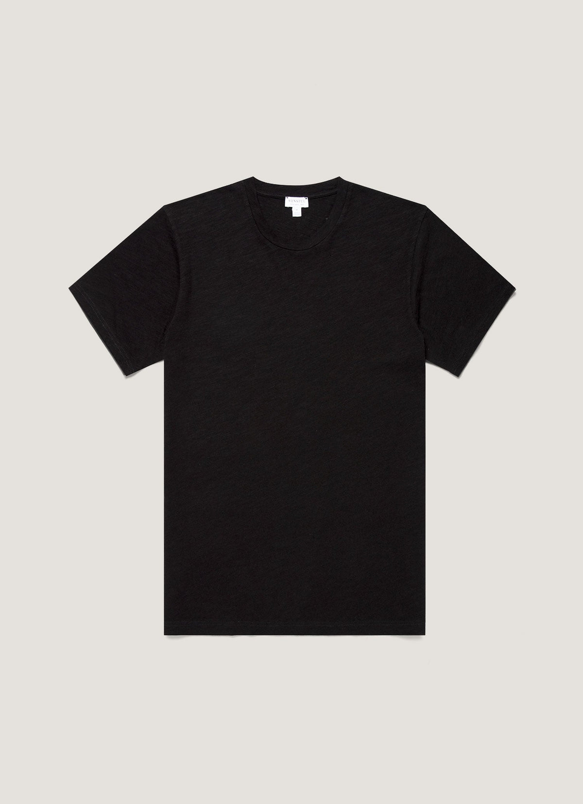 Men's Cotton Linen T-shirt in Black