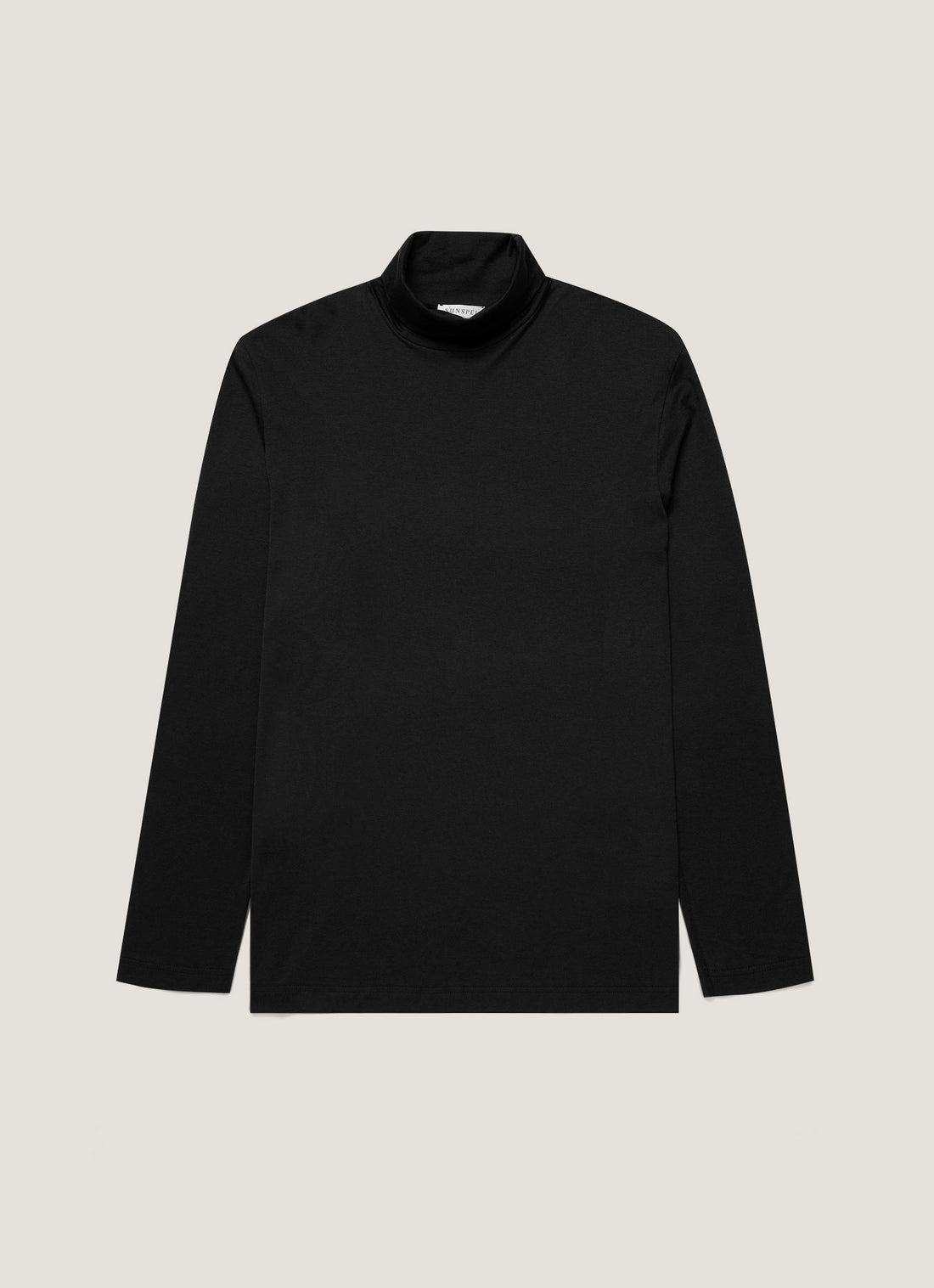 Schweres T-Shirt mit Rollkragen
