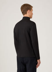 Men's Roll Neck Heavyweight T-shirt in Black