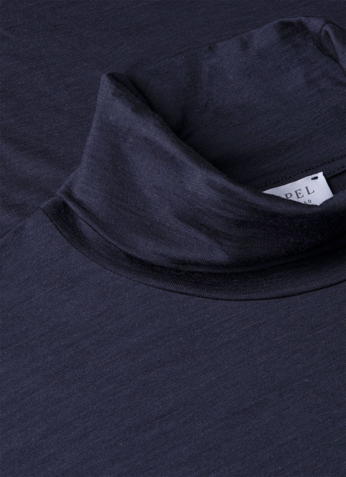 Men's Ultra-Fine Merino Roll Neck in Navy