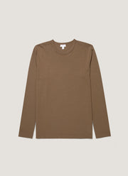 Men's Long Sleeve Heavyweight Jersey T-shirt in Dark Cedar