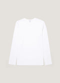 Men's Long Sleeve Heavyweight Jersey T-shirt in White