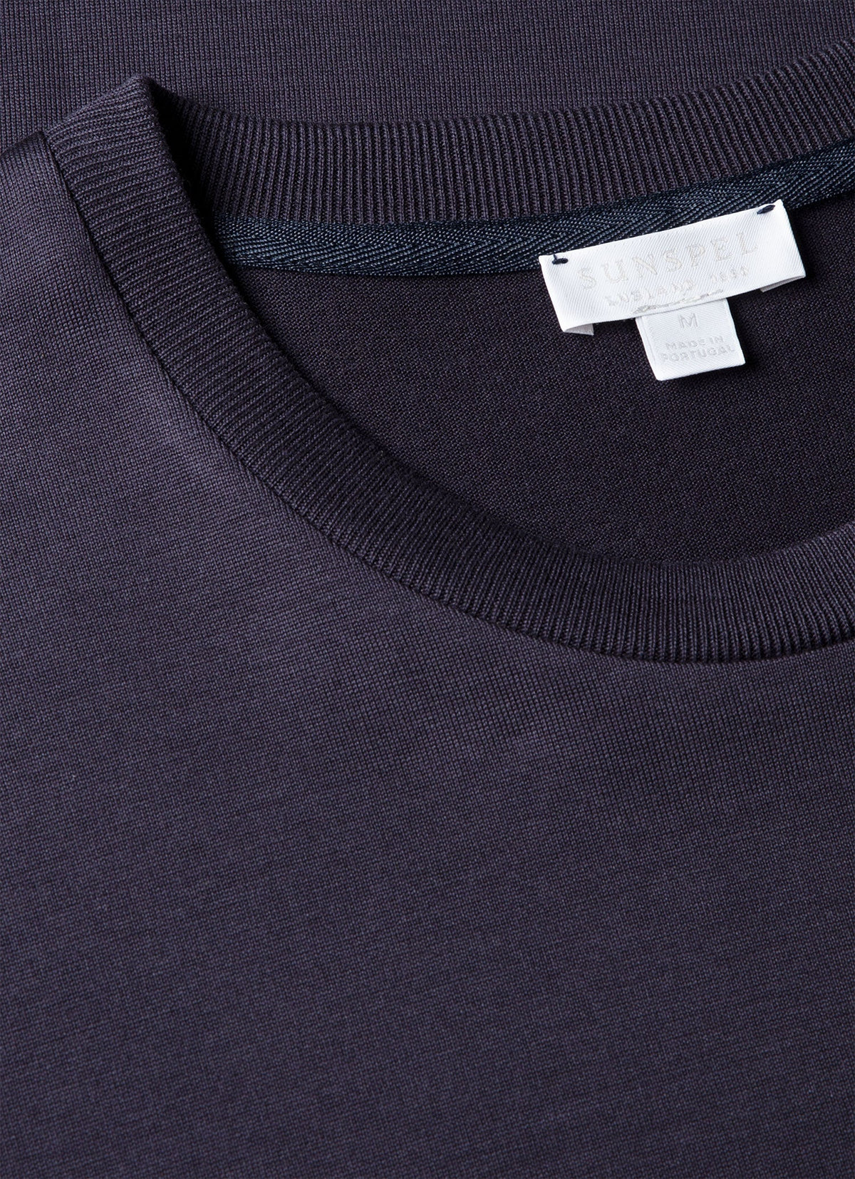 Men's Silk Cotton T-shirt in Navy