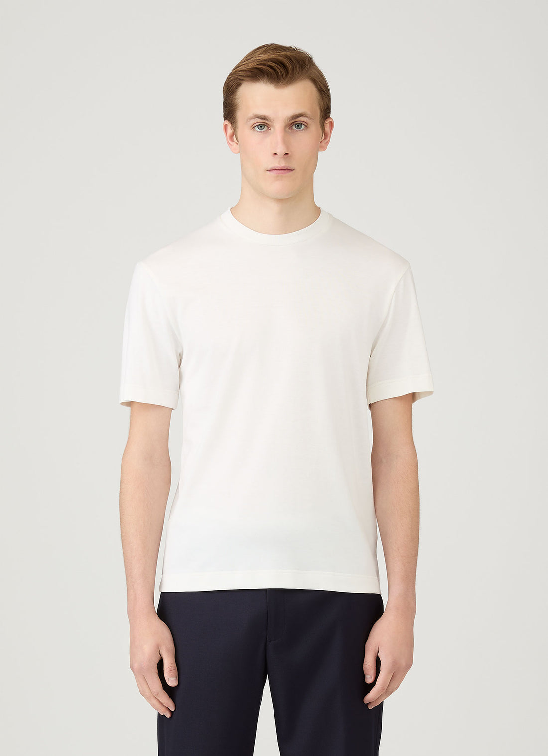 T-Shirt aus Seiden-Baumwolle