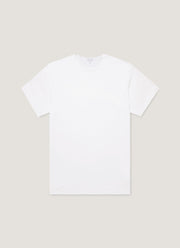 Men's Sea Island Cotton Underwear T-shirt in White