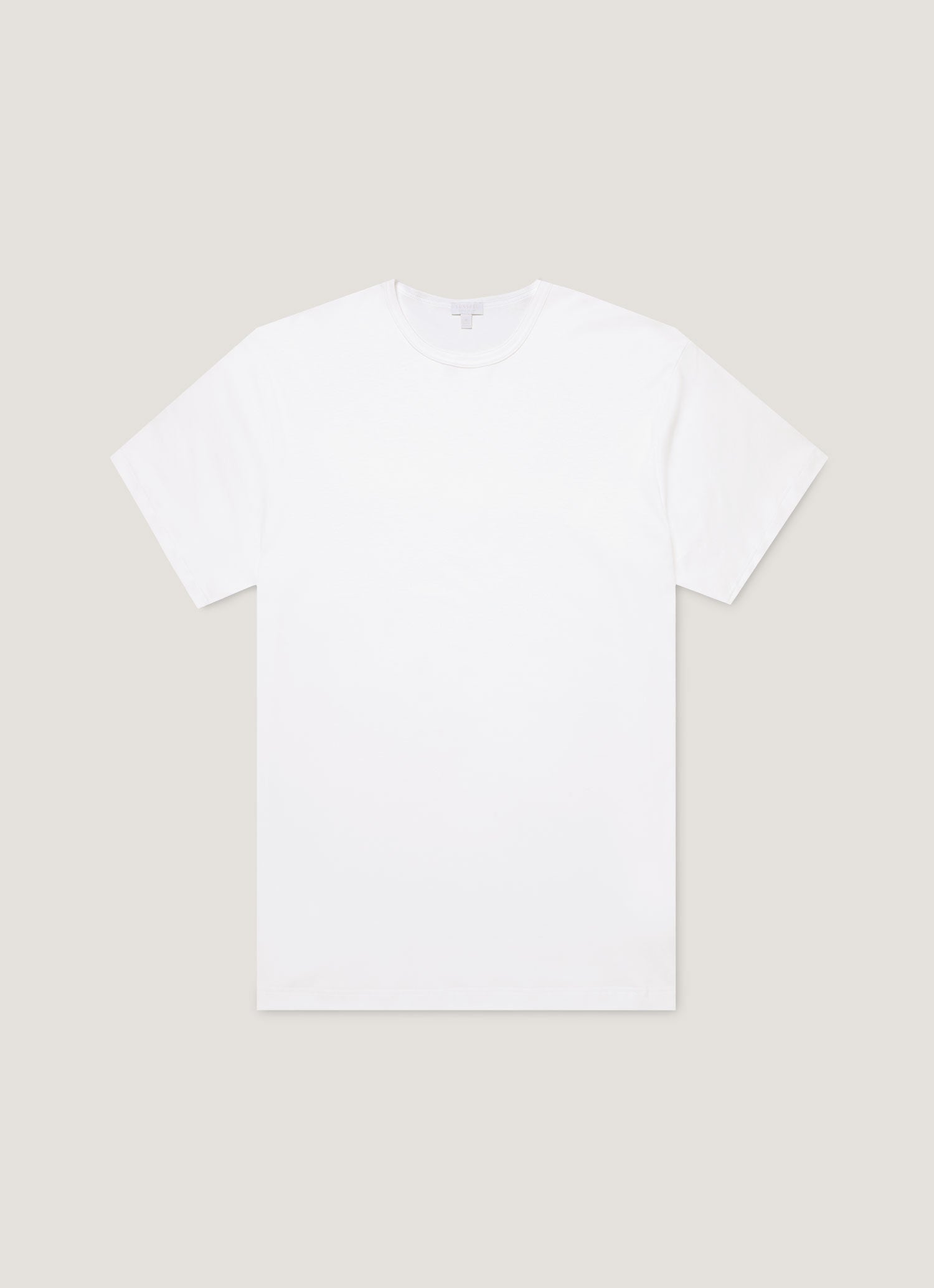 Men's Sea Island Cotton Underwear T-shirt in White