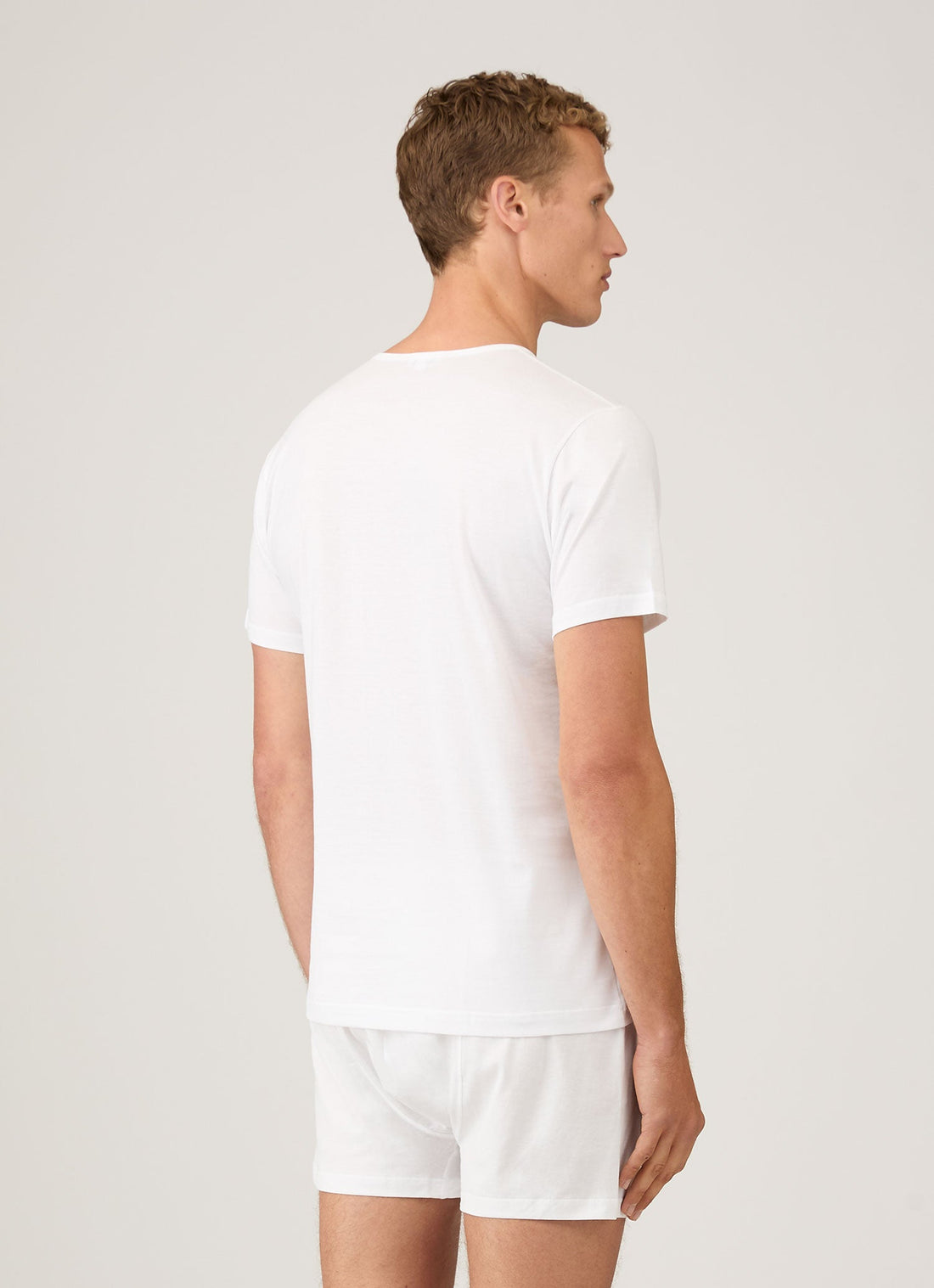 Men's Superfine Underwear T-shirt in White