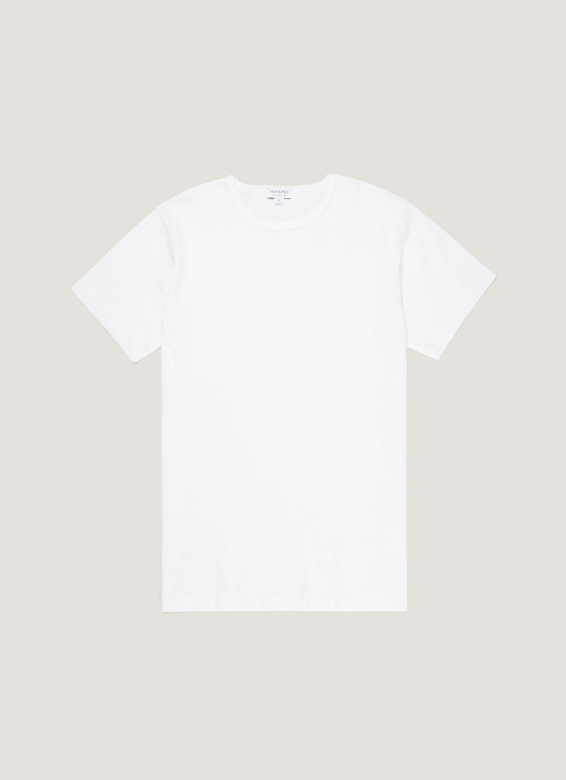 Men's Cellular Cotton Underwear T-shirt in White