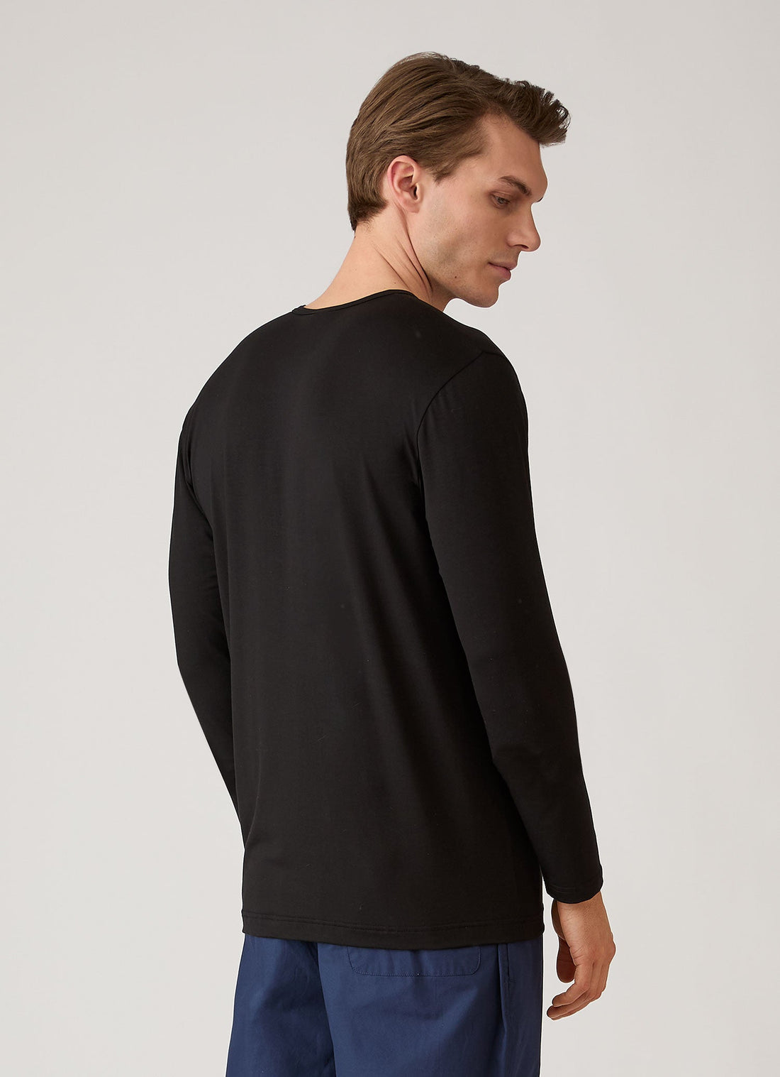 Tencel™ T‑Shirt mit langen Ärmeln