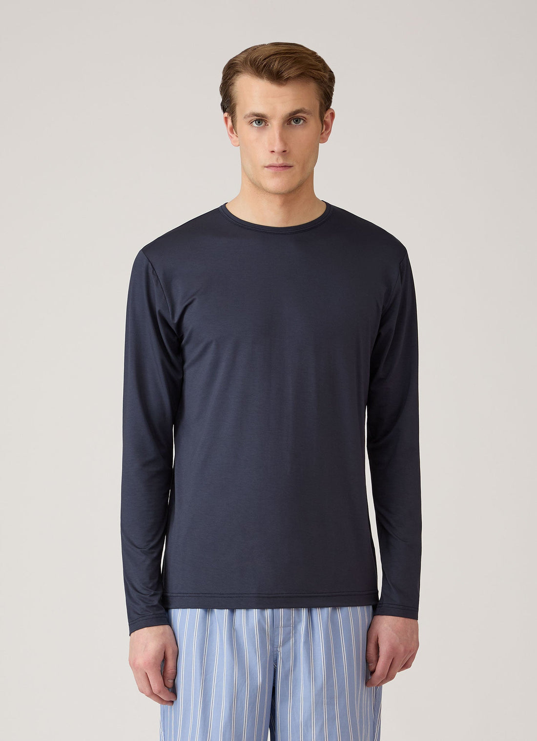 Tencel™ T‑Shirt mit langen Ärmeln