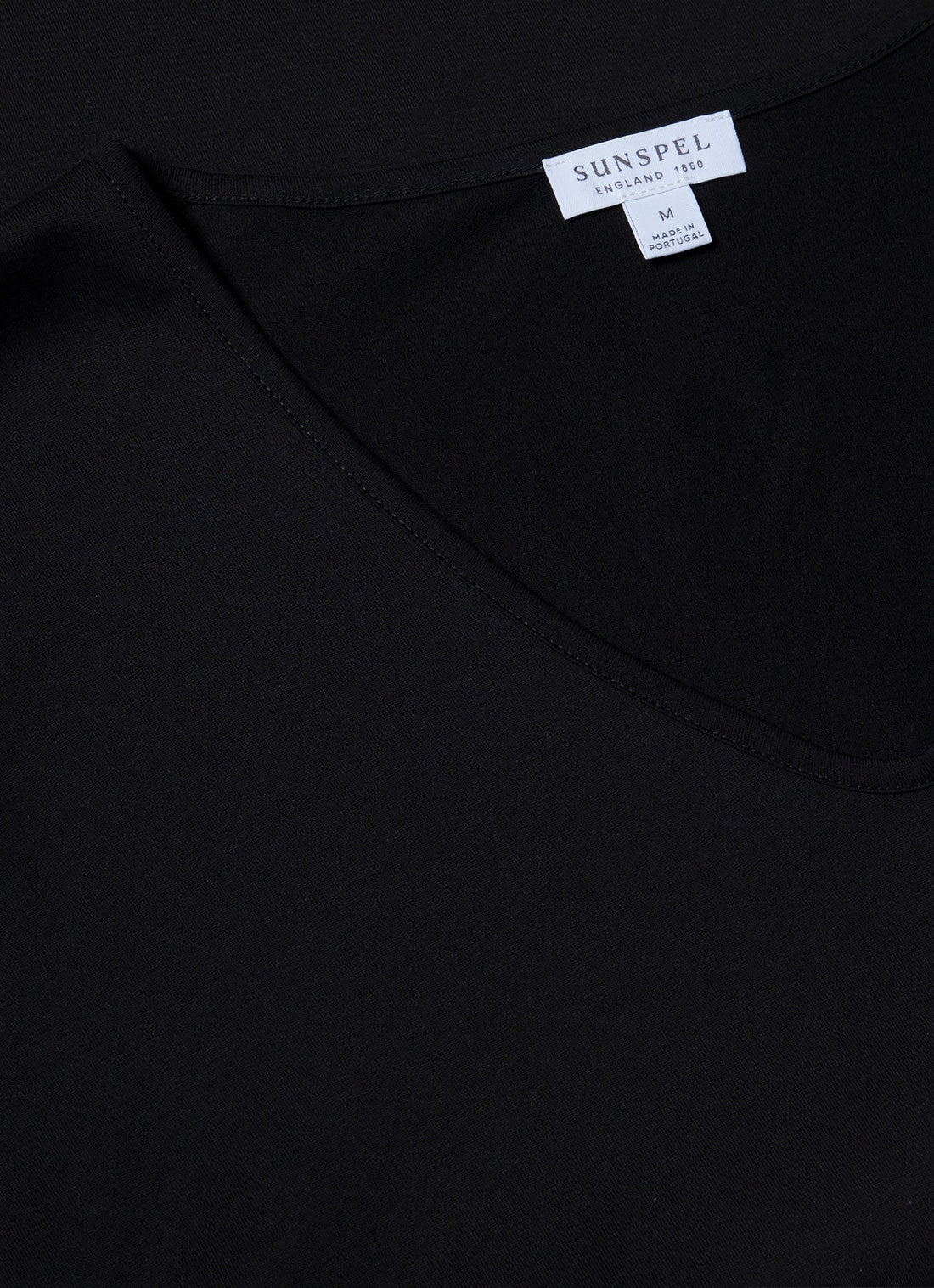 Unterwäscheshirt mit V-Ausschnitt aus extrafeiner Baumwolle