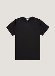 Men's Sea Island Cotton Knit T-shirt in Black