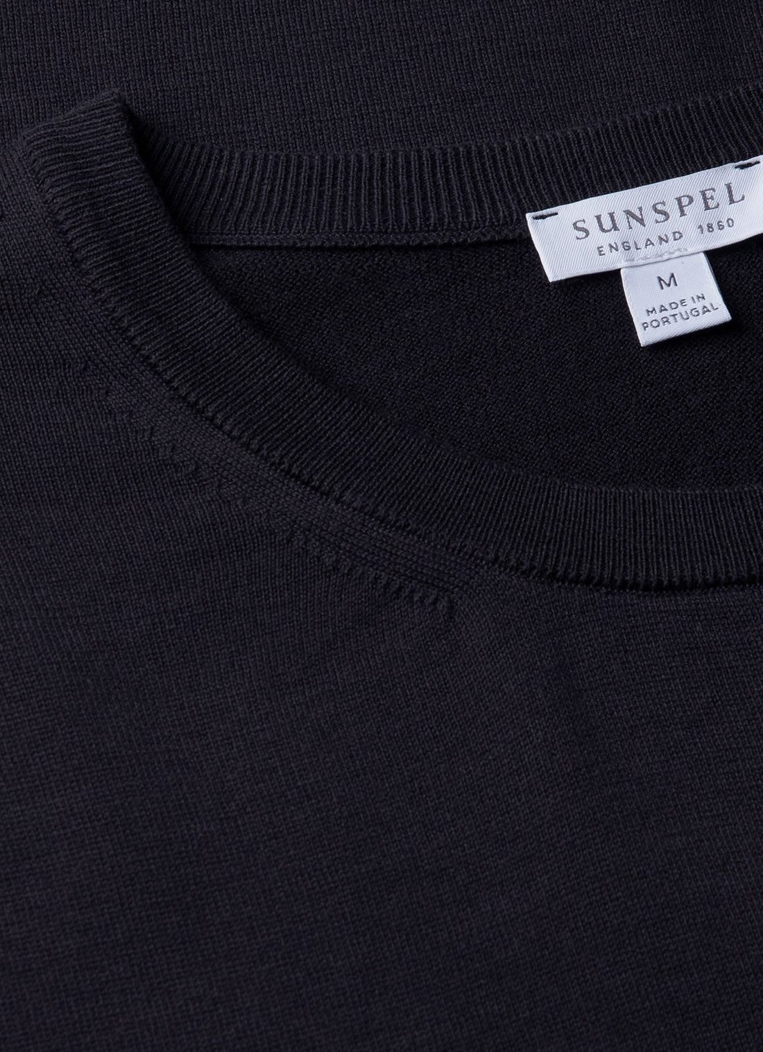 Men's Sea Island Cotton Knit T-shirt in Light Navy