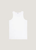 Men's Cellular Cotton Underwear Vest in White