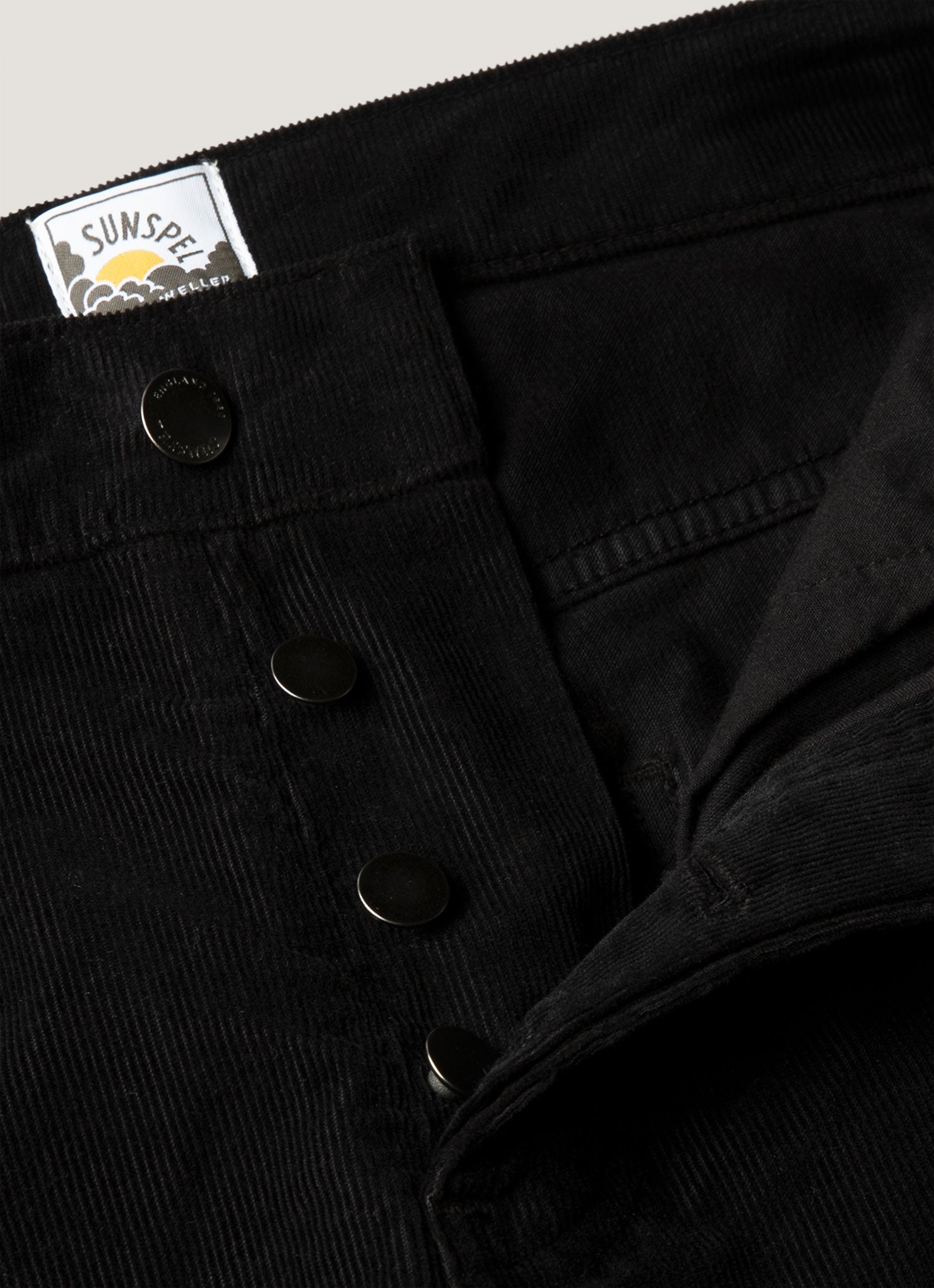 Men's Sunspel x Paul Weller Corduroy Trouser in Black