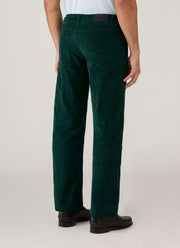Men's Sunspel x Paul Weller Corduroy Trouser in Forest