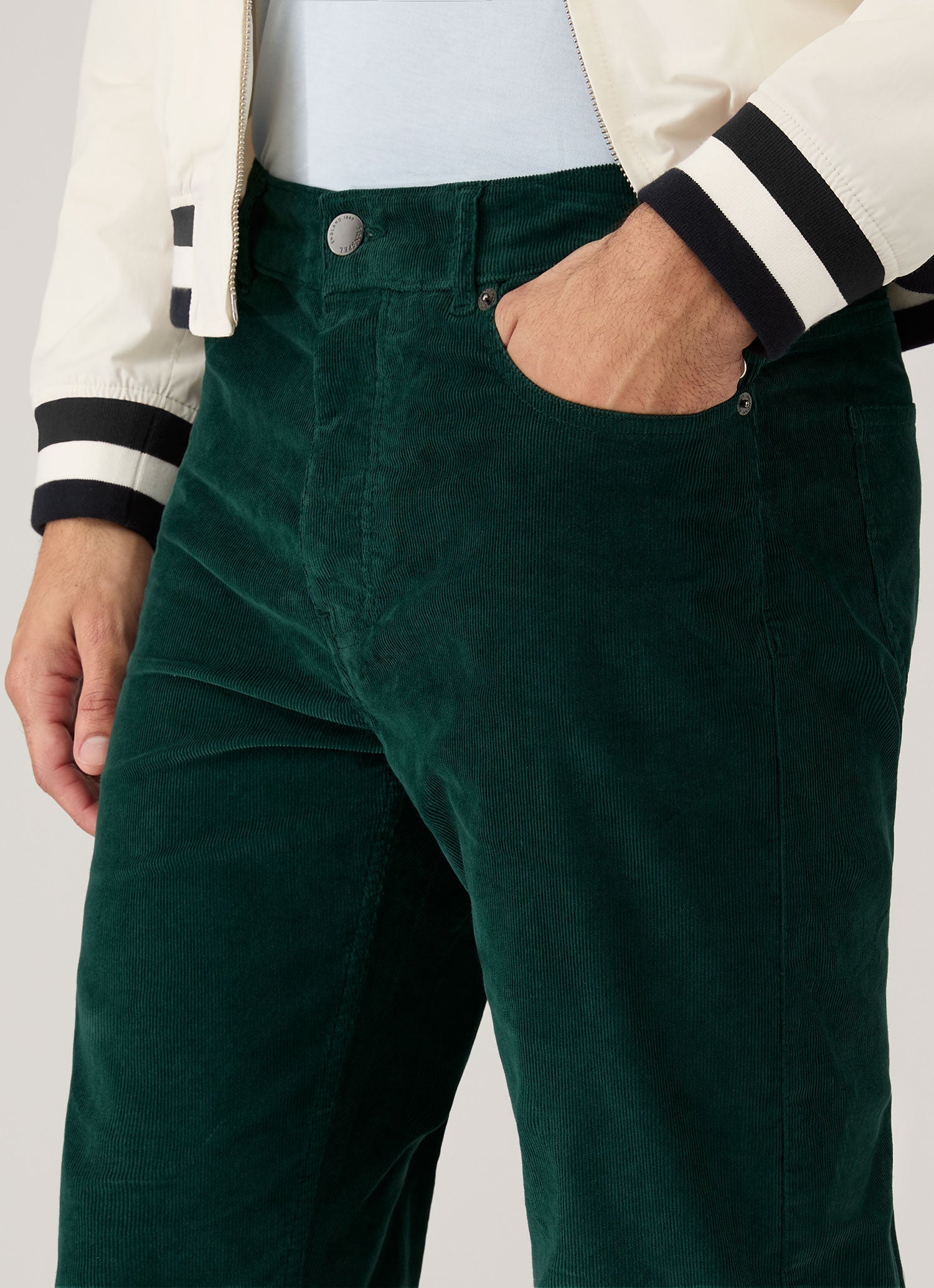 Men's Sunspel x Paul Weller Corduroy Trouser in Forest