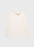 Men's WM Brown Long Sleeve Polo Shirt in Undyed