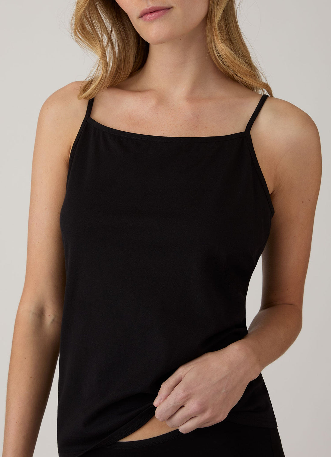 Women's Cotton Cami in Black
