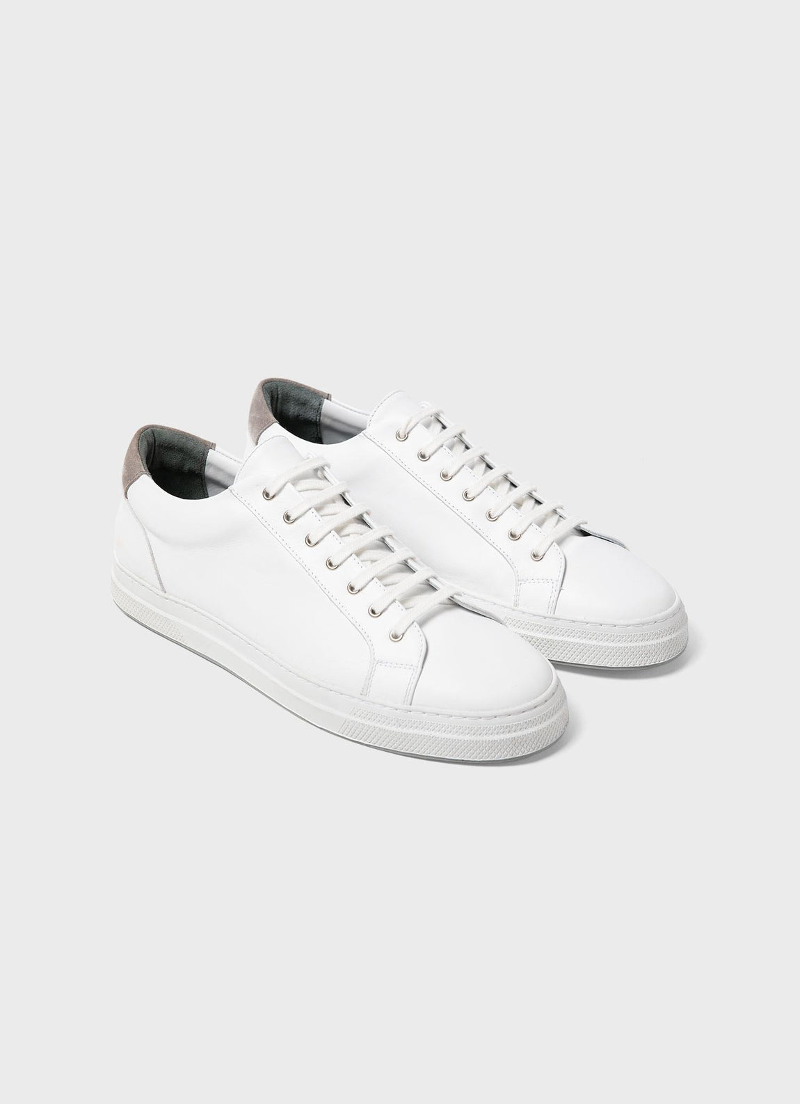 Women's Leather Tennis Shoes in White