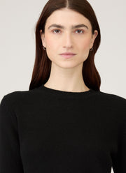 Women's Cashmere Jumper in Black