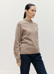 Women's Lambswool Jumper in Mink