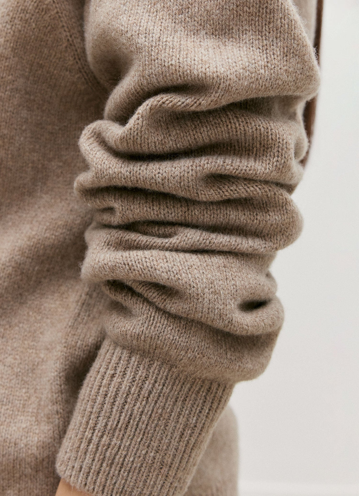 Women's Lambswool Jumper in Mink