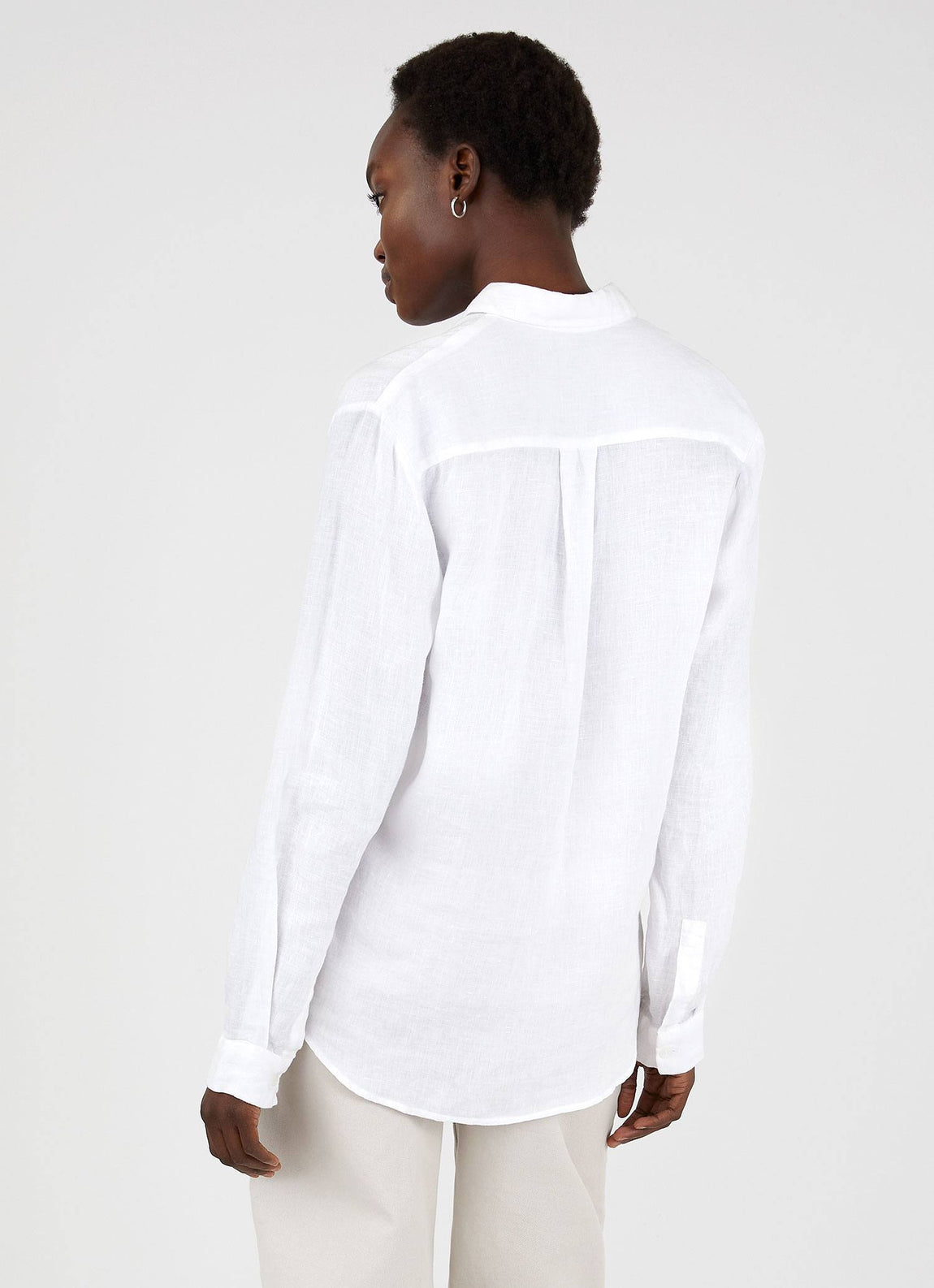 Women's Linen Shirt in White