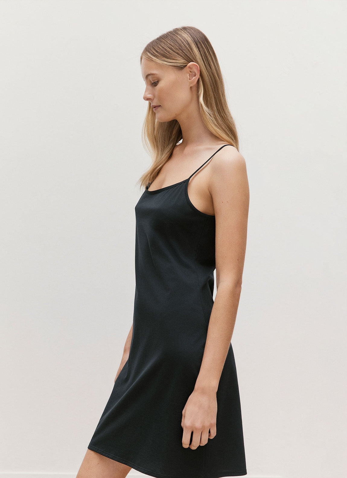 Women's Cotton Slip in Black
