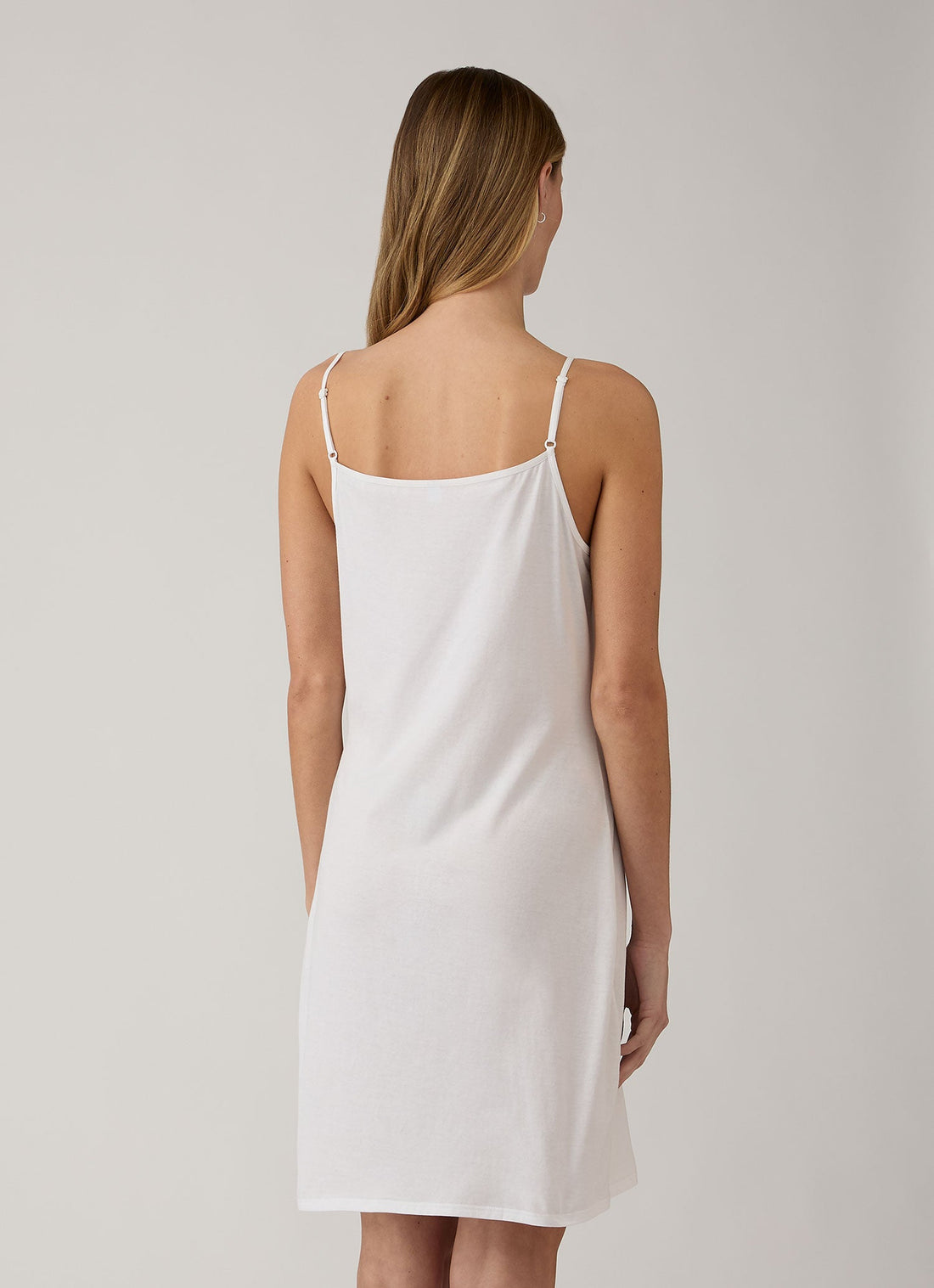 Women's Cotton Slip in White