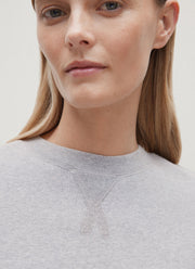 Women's Relaxed Loopback Sweatshirt in Grey Melange