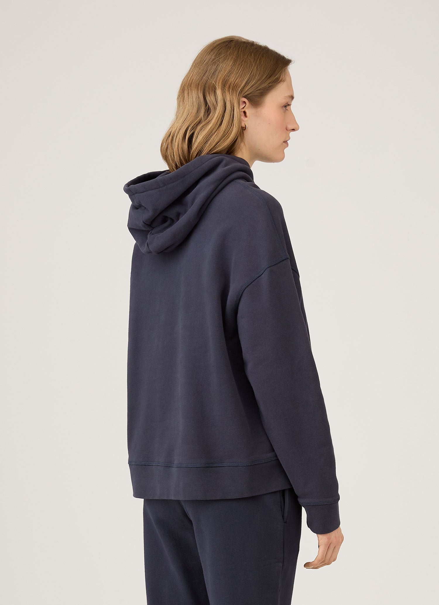 Women's Loopback Hoody in Navy