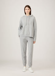 Women's Loopback Hoody in Grey Melange