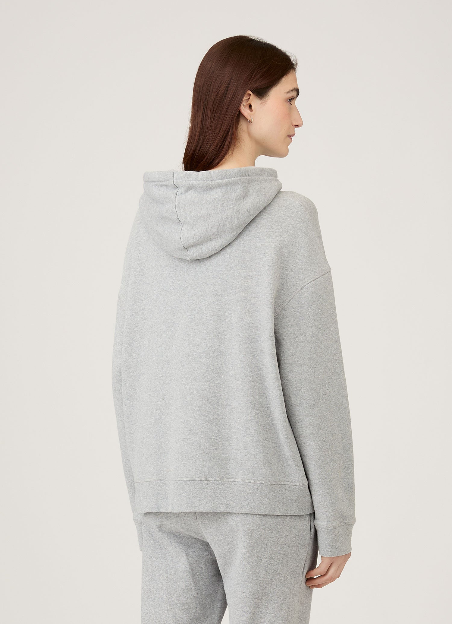 Women's Loopback Hoody in Grey Melange