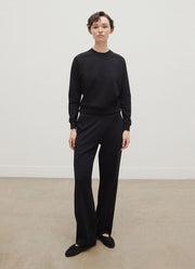 Women's Supima Loopback Sweatshirt in Black