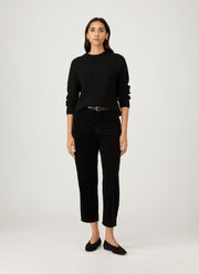 Women's Corduroy Trouser in Black