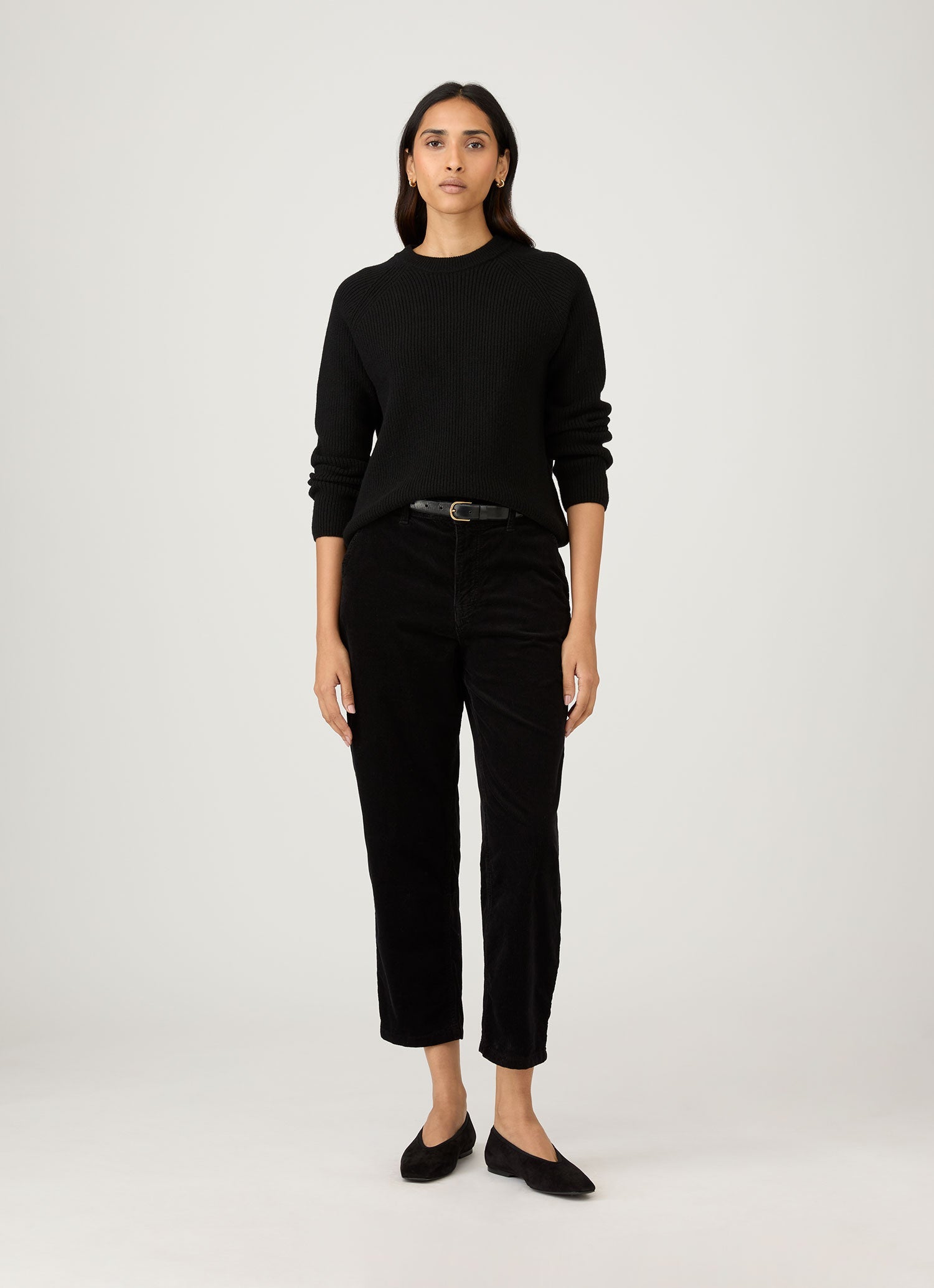 Women's Corduroy Trouser in Black