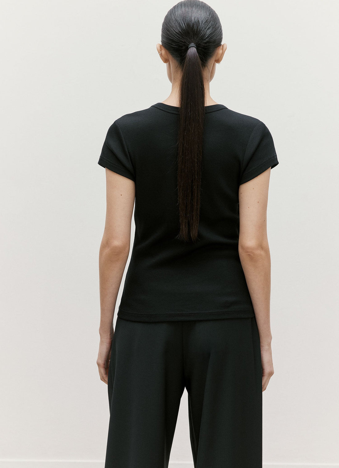 Geripptes T-Shirt