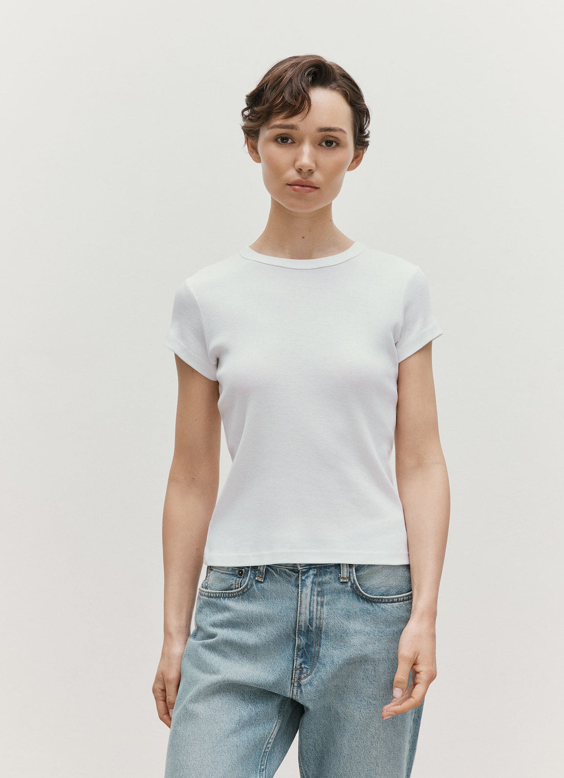 Geripptes T-Shirt