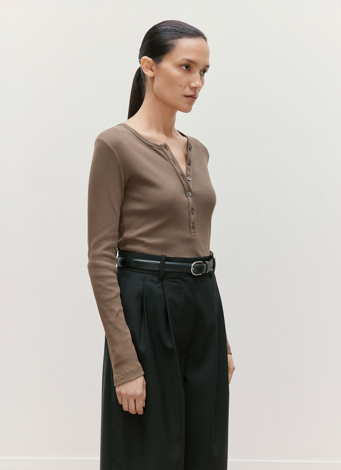 Geripptes Henley