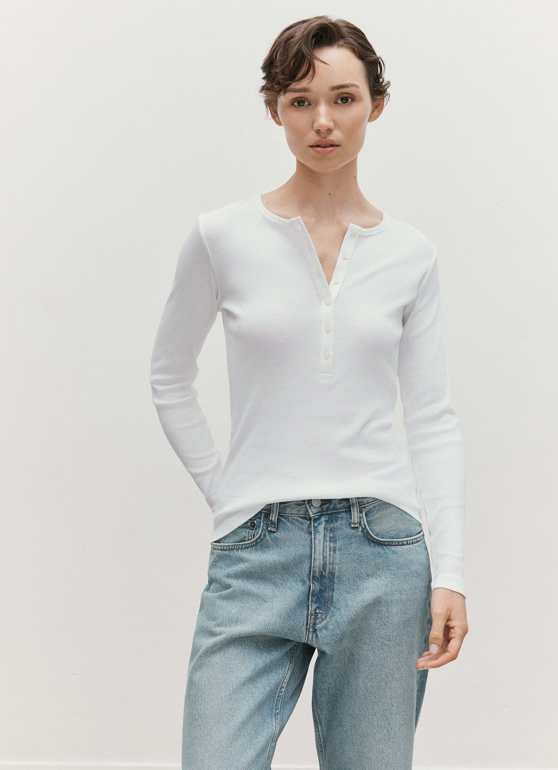 Geripptes Henley