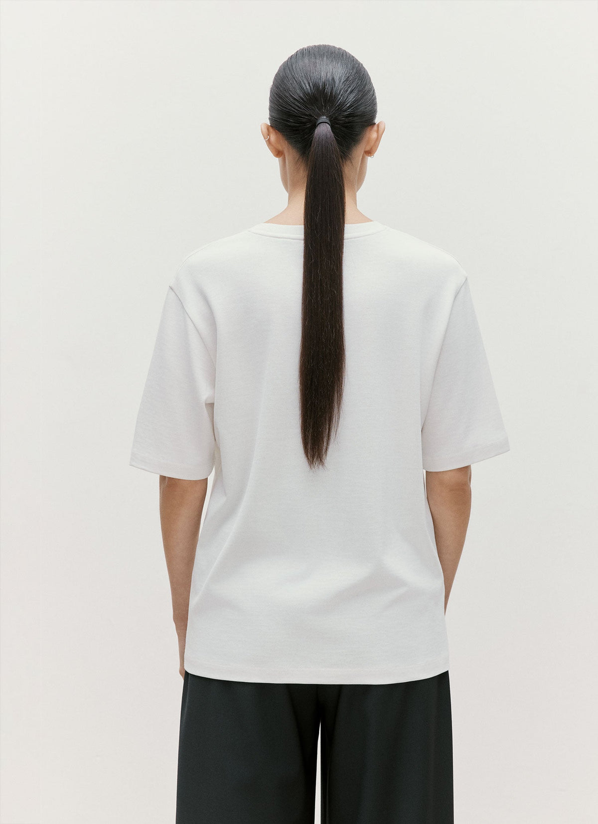 Women's Silk Cotton T-shirt in White