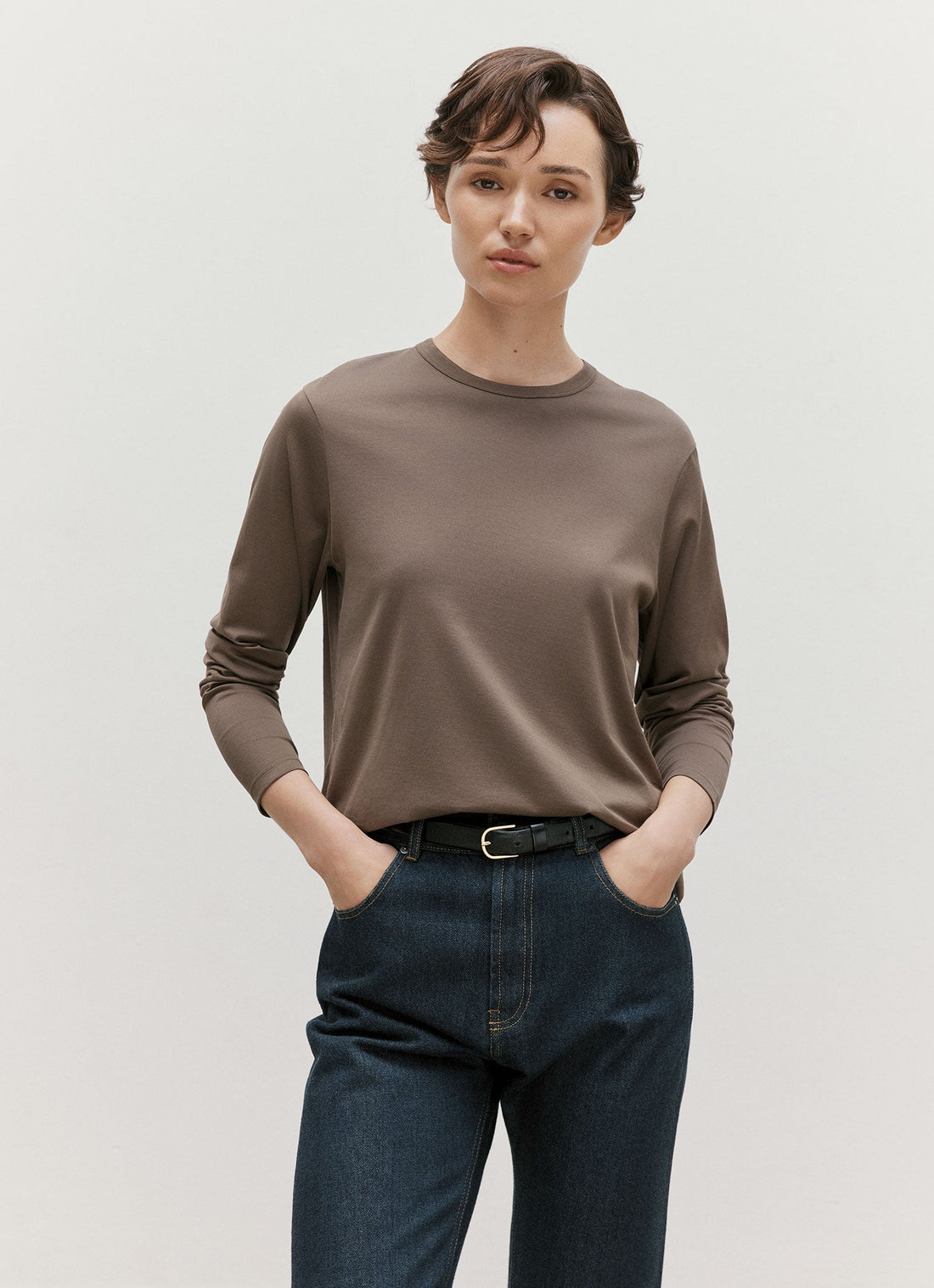 Langarmshirt mit entspannter Passform