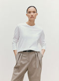Women's Long Sleeve Everyday T-shirt in White