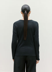 Women's Long Sleeve Classic T-shirt in Black